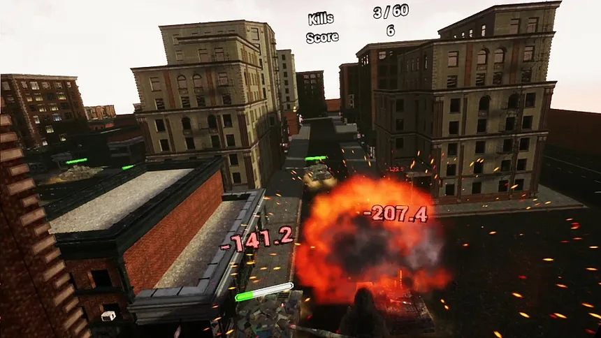 Скриншот 3 к игре VR Dinosaur City War