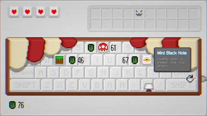 Скриншот 6 к игре KIKICAPS: Keyboard Roguelike