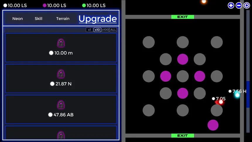 Скриншот 3 к игре Neon Idle