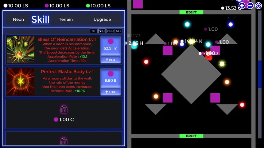 Скриншот 5 к игре Neon Idle