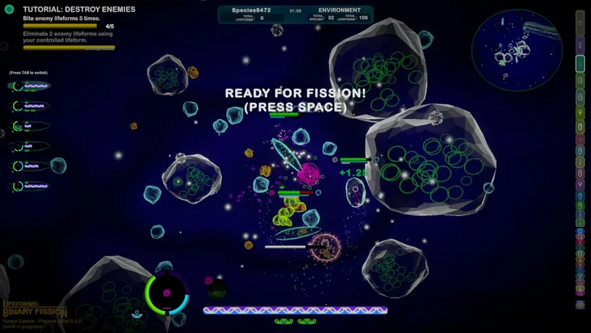 Скриншот 1 к игре Lifeforms: Binary Fission