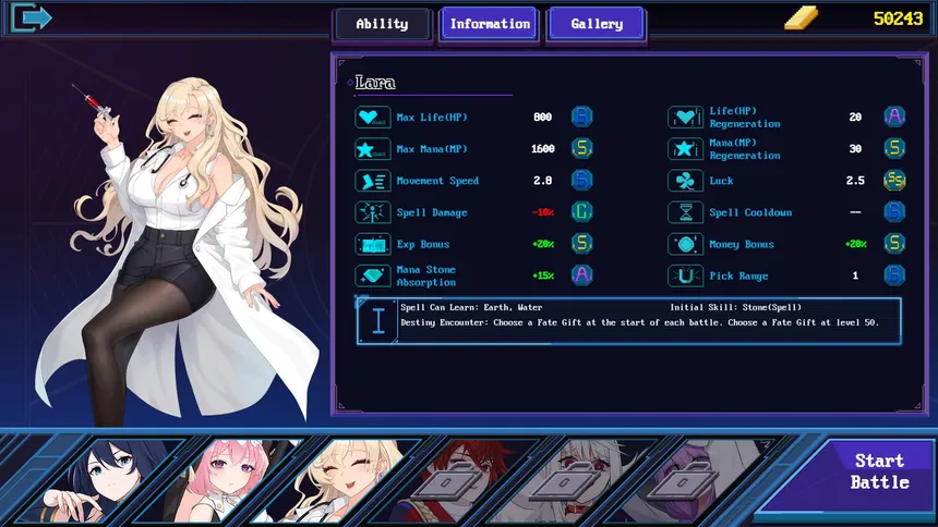 Скриншот 1 к игре Etaine: Magic Survivor / 伊泰恩：魔法幸存者