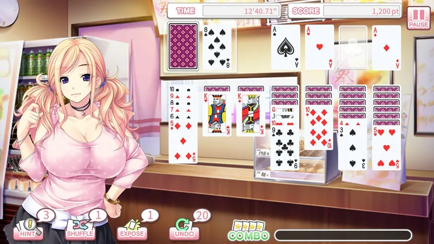 Скриншот 2 к игре Pretty Girls Klondike Solitaire PLUS