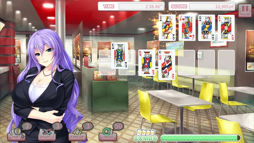 Скриншот 4 к игре Pretty Girls Klondike Solitaire PLUS