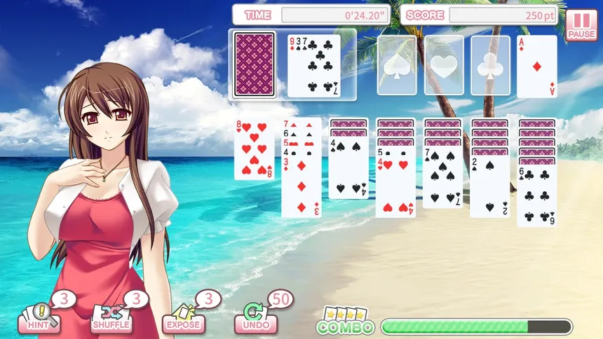 Скриншот 5 к игре Pretty Girls Klondike Solitaire PLUS