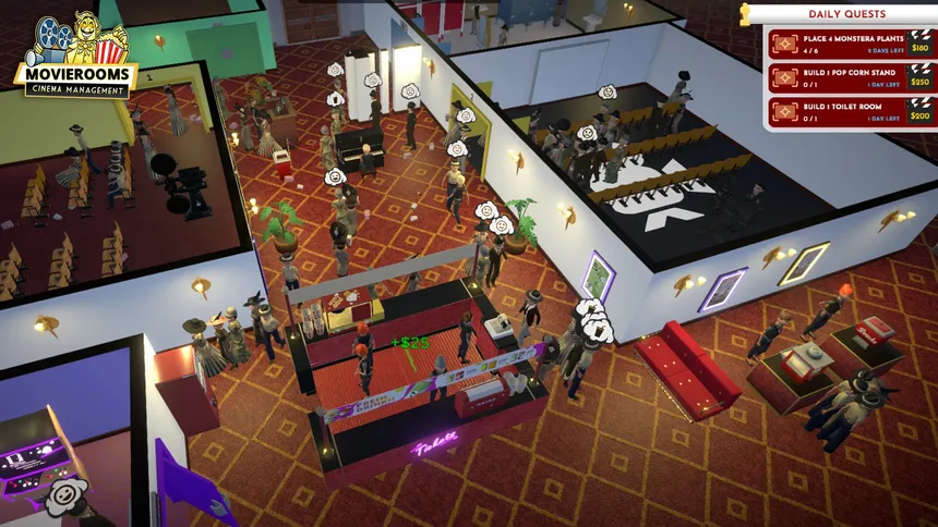 Скриншот 1 к игре Movierooms - Cinema Management