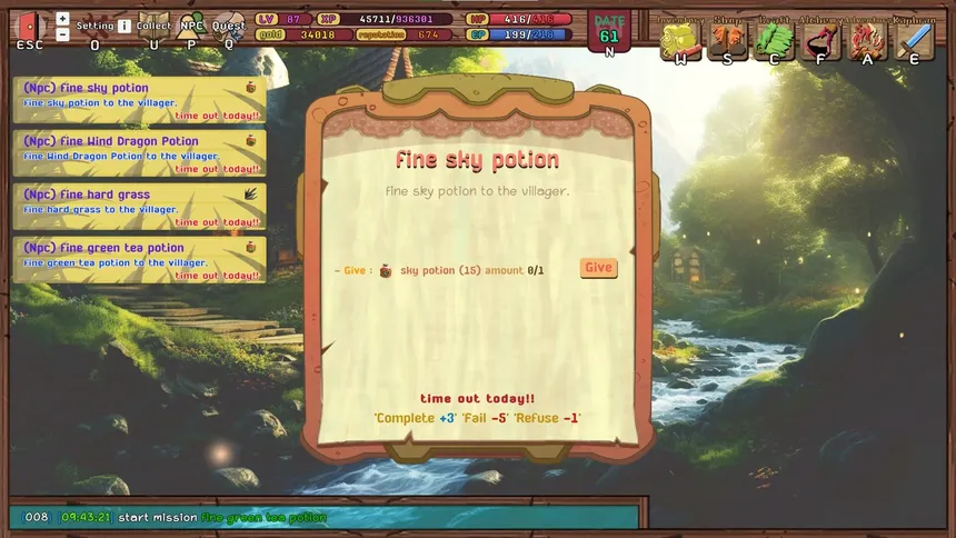 Скриншот 5 к игре วีรบุรุษปรุงยา กะเพรา (Apothecary Hero)