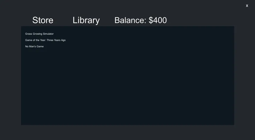 Скриншот 1 к игре Video Game Library Simulator