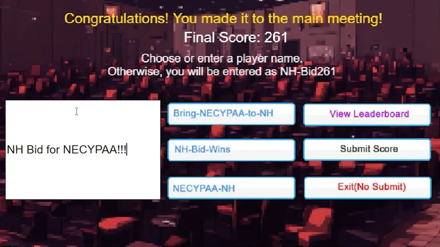 Скриншот 4 к игре NH Bid at MSCYPAA: The Game