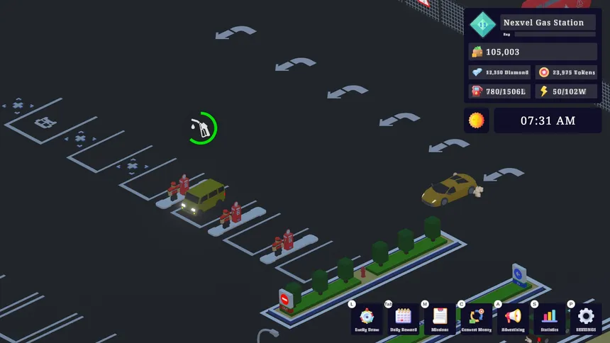Скриншот 1 к игре Gas Station Tycoon