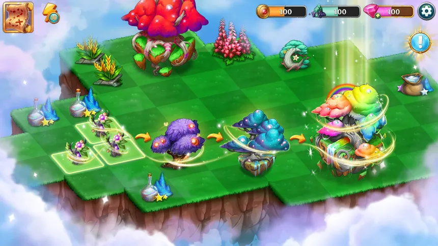 Скриншот 1 к игре Merge Adventure: Magic Dragons