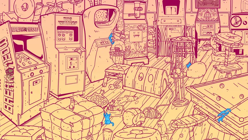 Скриншот 1 к игре An Arcade Full of Cats
