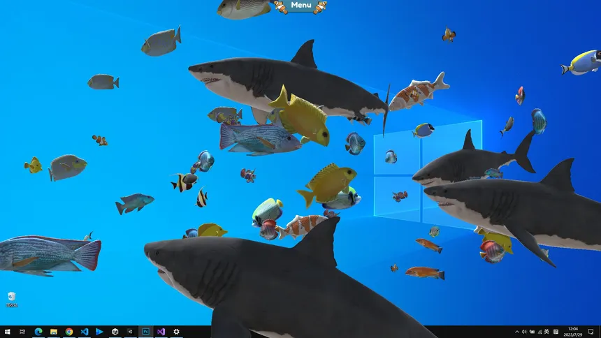 Скриншот 4 к игре Fish on the desktop