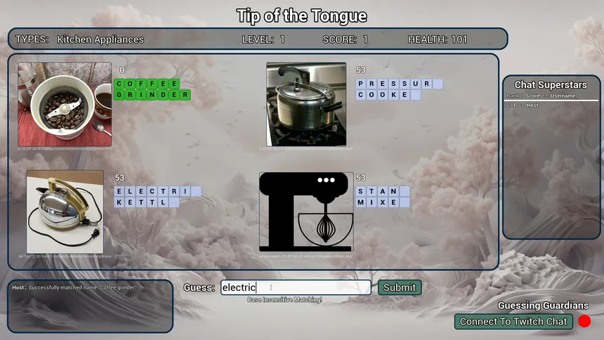 Скриншот 1 к игре Tip of the Tongue