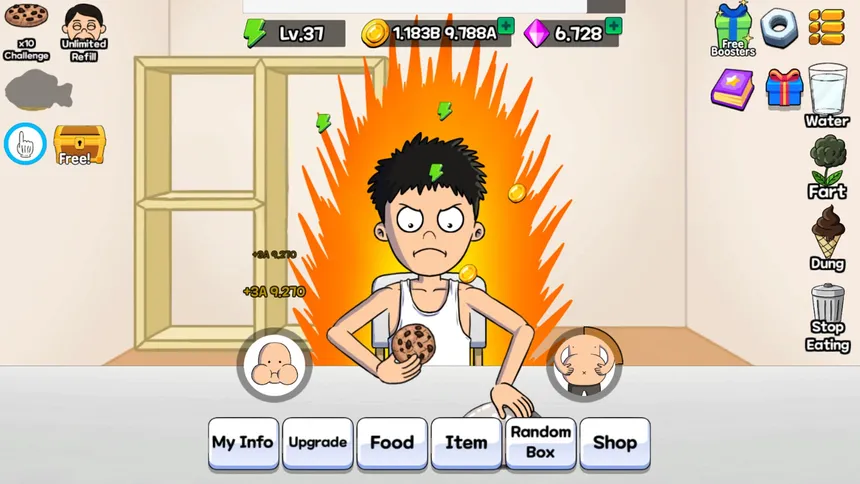 Скриншот 1 к игре Food Fighter Clicker Games