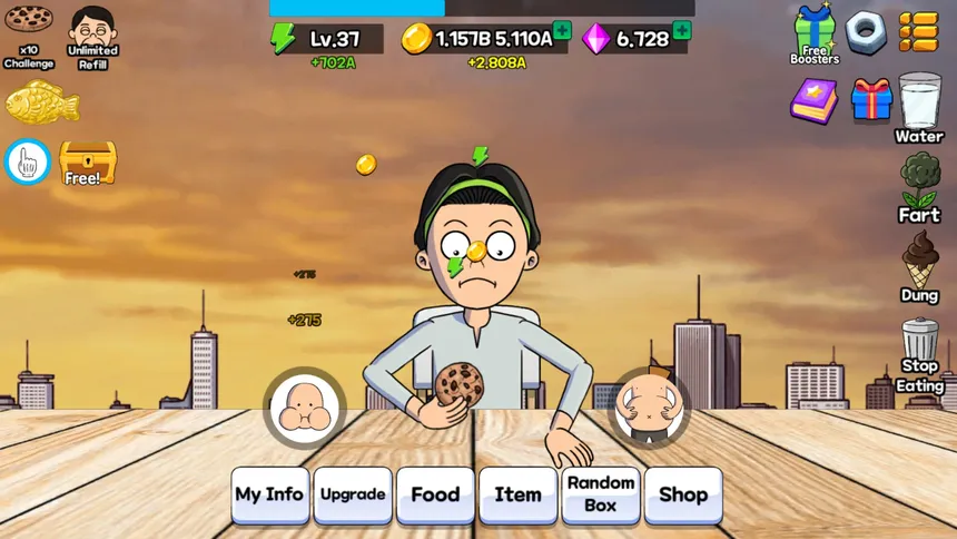 Скриншот 2 к игре Food Fighter Clicker Games