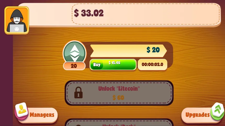 Скриншот 1 к игре Idle Crypto Capitalist