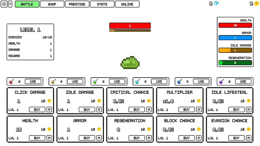 Скриншот 1 к игре One Life Clicker