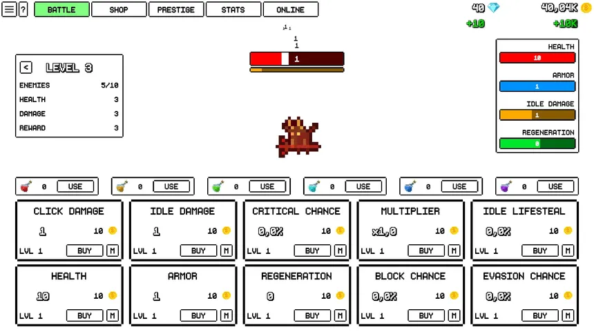 Скриншот 2 к игре One Life Clicker