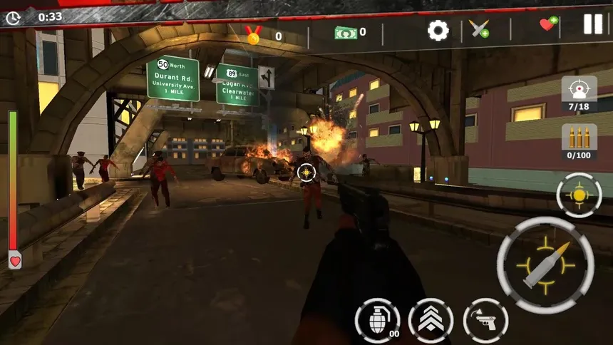 Скриншот 1 к игре Zombie Survivor: Undead City Attack
