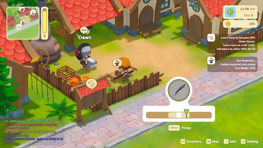 Скриншот 1 к игре NPCville: Story of The Blacksmith