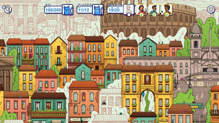 Скриншот 4 к игре Hidden Cats in Rome