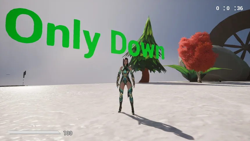 Скриншот 1 к игре 只有向下 Only Down