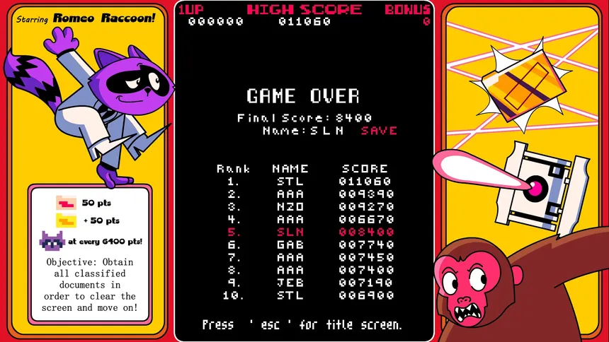Скриншот 4 к игре Super Spy Raccoon