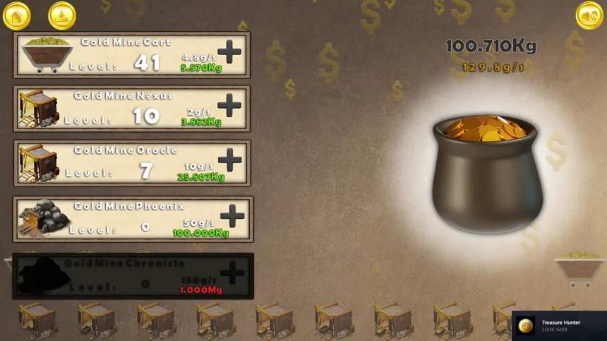 Скриншот 3 к игре Gold Rush Clicker