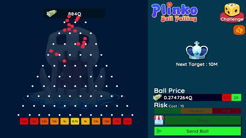 Скриншот 2 к игре Plinko : Ball Falling 3D-2D