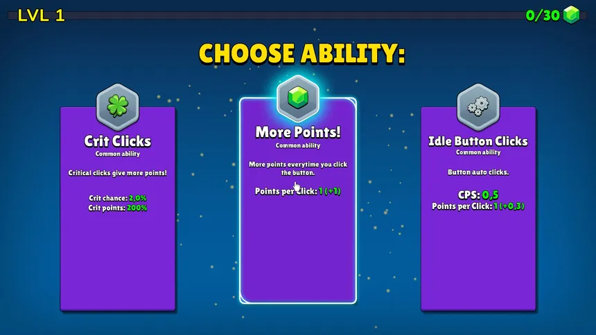 Скриншот 1 к игре Just Click The Button