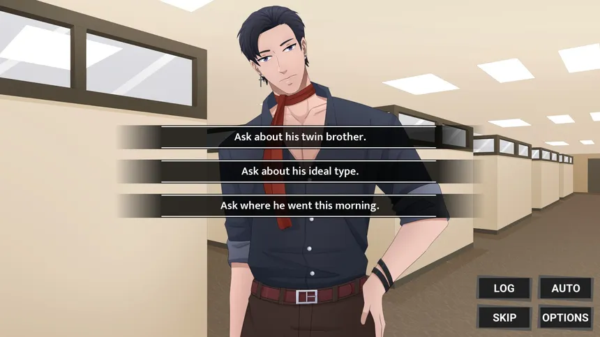 Скриншот 3 к игре My Douchey Boss Has a Gentle Twin Brother?! - BL Visual Novel