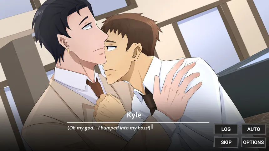 Скриншот 8 к игре My Douchey Boss Has a Gentle Twin Brother?! - BL Visual Novel