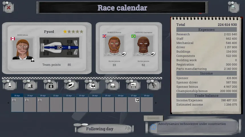 Скриншот 3 к игре Race Manager