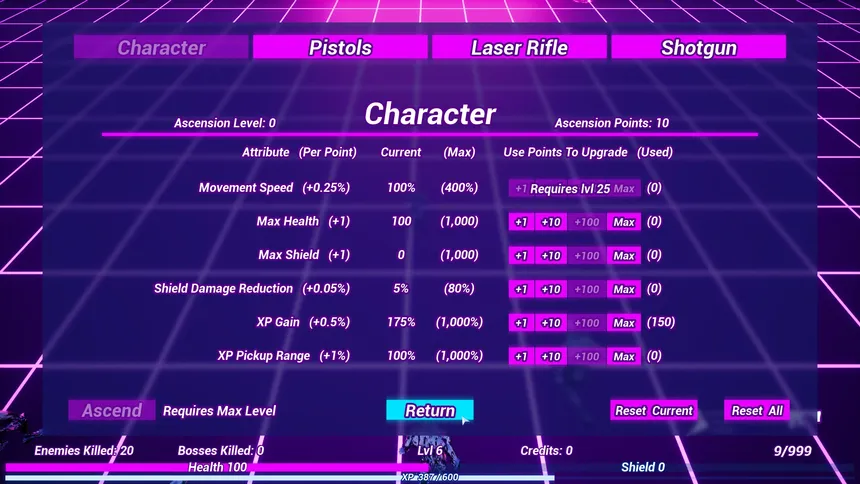 Скриншот 2 к игре Synthwave Ascension
