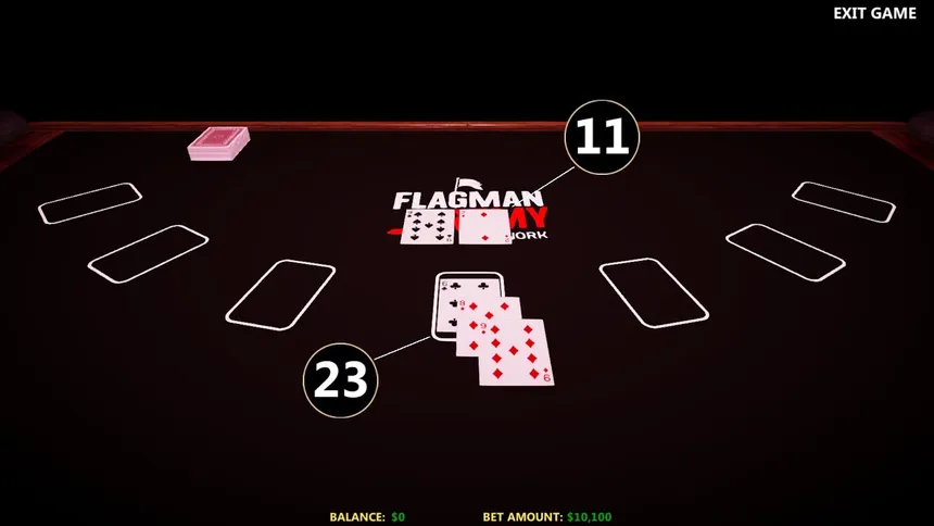 Скриншот 1 к игре Blackjack Simulator 2024