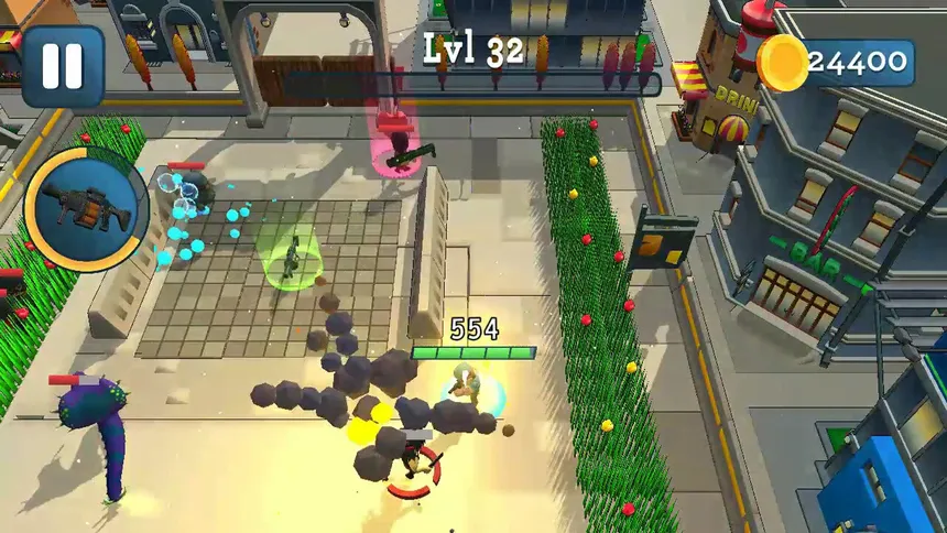 Скриншот 1 к игре Rogue City: Casual Top Down Shooter