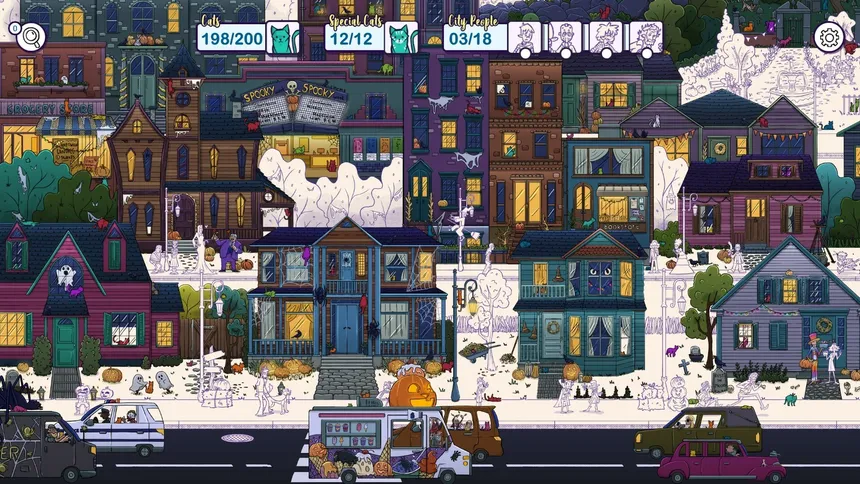 Скриншот 6 к игре Hidden Cats in Spooky Town