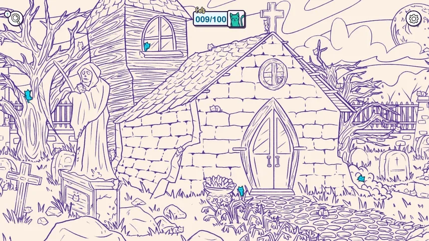 Скриншот 7 к игре Hidden Cats in Spooky Town