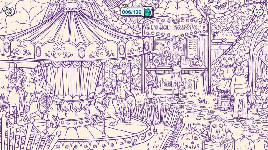 Скриншот 8 к игре Hidden Cats in Spooky Town