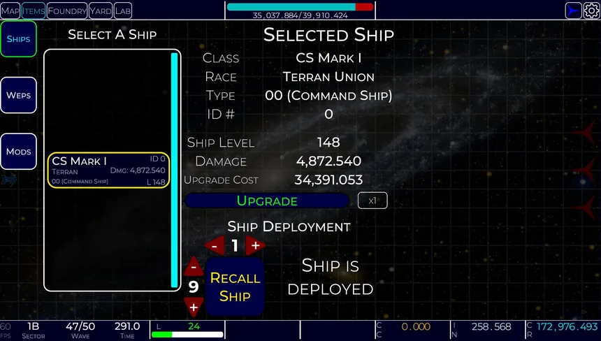 Скриншот 2 к игре Idle Space Navy