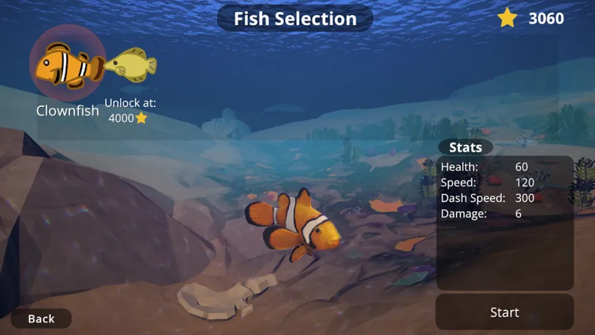 Скриншот 3 к игре Fish Survivor : Feed and Grow and Evolve