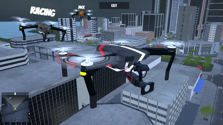 Скриншот 1 к игре Multiplayer Drone Simulator