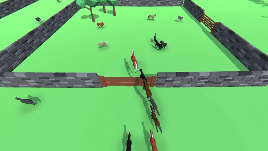 Скриншот 5 к игре HORSES.IO: Horse Herd Racing