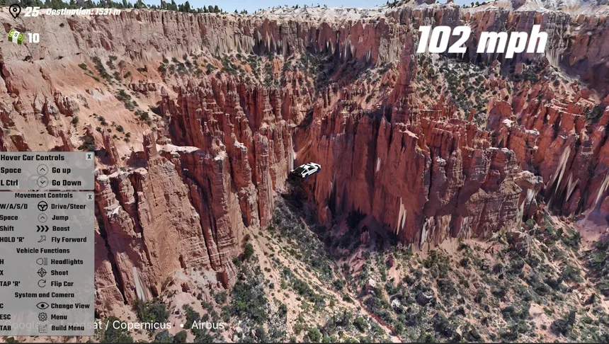Скриншот 2 к игре EarthKart: Google Maps Driving Simulator
