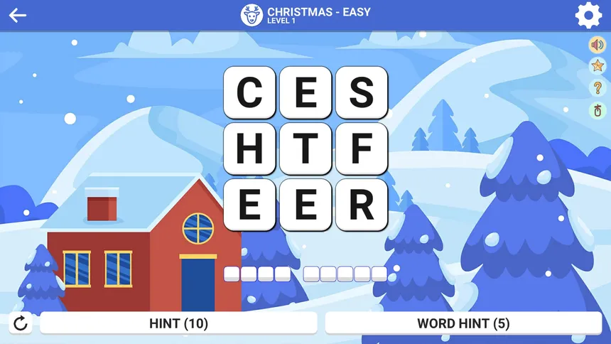 Скриншот 1 к игре Square Word: Hello Winter!❄️