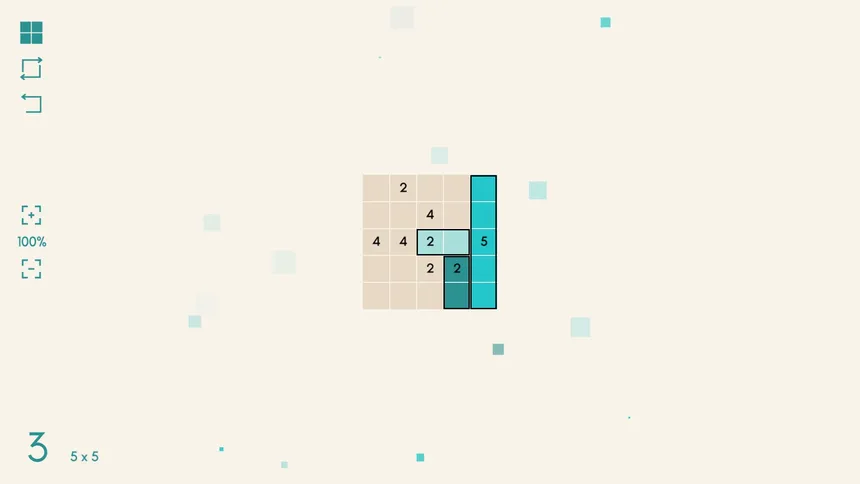Скриншот 1 к игре Square Logic - A Shikaku Puzzle
