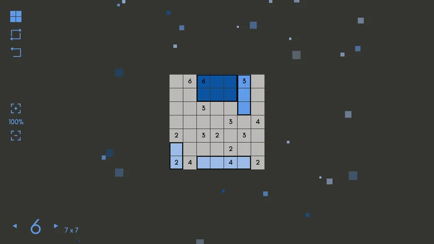 Скриншот 3 к игре Square Logic - A Shikaku Puzzle