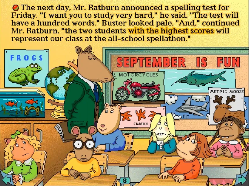 Скриншот 2 к игре Arthur's Teacher Trouble
