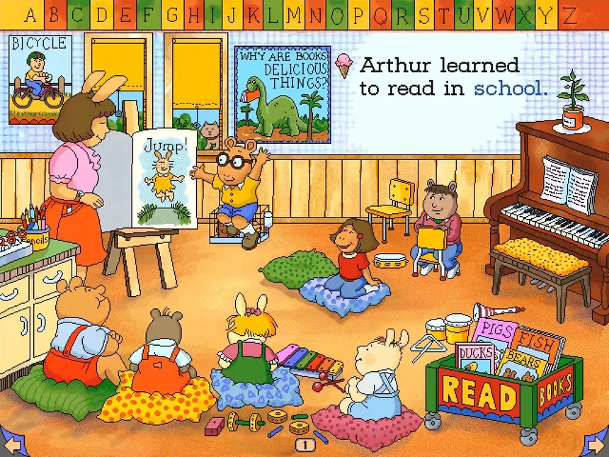 Скриншот 1 к игре Arthur's Reading Race